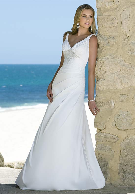 Orifashion HandmadeGraceful Beach Bridal Gown / Wedding Dress BE - Click Image to Close